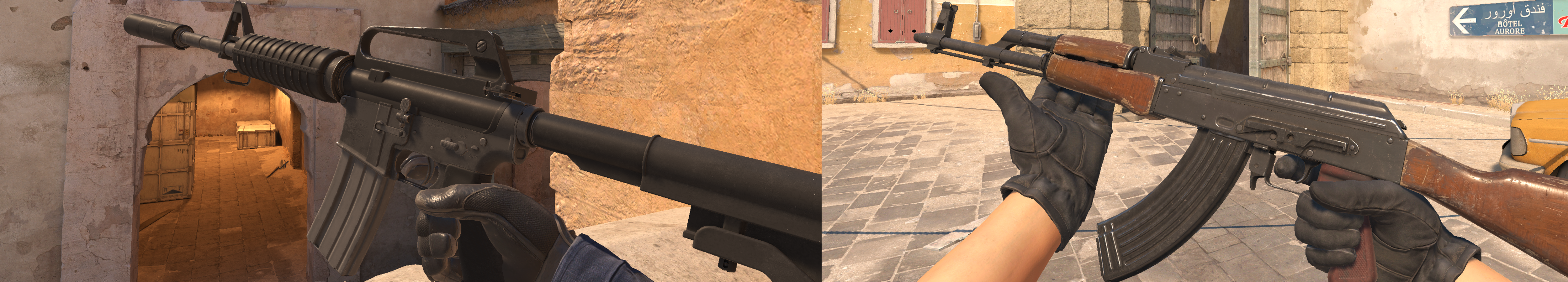 Exemplo de seleção da skin